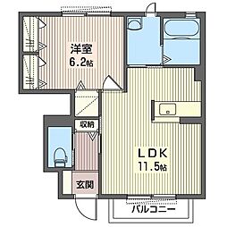 間取図画像 1LDK