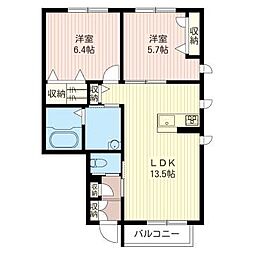 間取図画像 2LDK