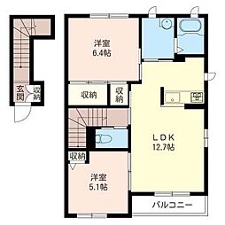 フェアセゾン2 2LDKの間取図画像