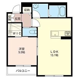 カリーノ1 1LDKの間取図画像