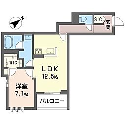 HINODE 1LDKの間取図画像