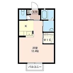 グランシード・スティル ワンルームの間取図画像