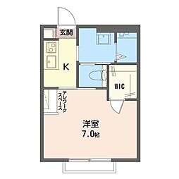 エクセリオンU 1Kの間取図画像