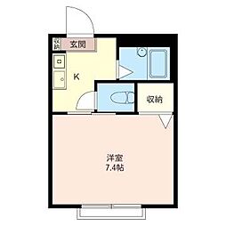エクセリオンU 1Kの間取図画像