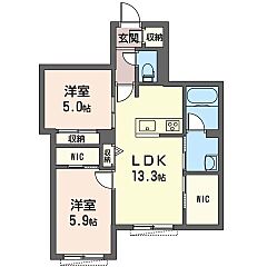物件の間取り