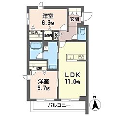 物件の間取り