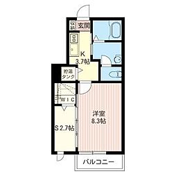 プラナスノーブル 1SKの間取図画像