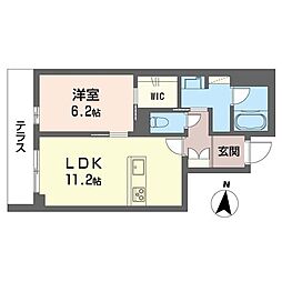 間取図画像 1LDK