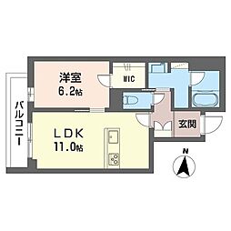 間取図画像 1LDK