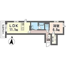 間取図画像 1LDK