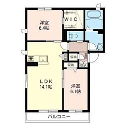 Collinevilla1 2LDKの間取図画像