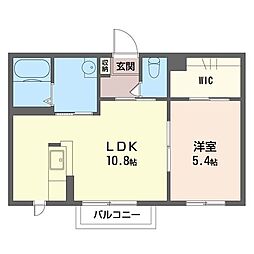 ラ・エトワールA 1LDKの間取図画像
