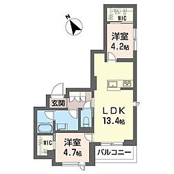 間取図画像 2LDK
