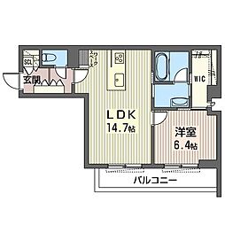 LAVIEGRA 1LDKの間取図画像