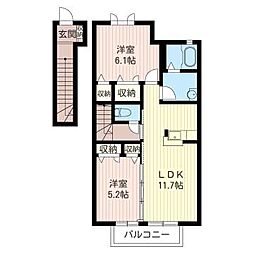 間取図画像 2LDK