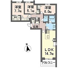 物件の間取り