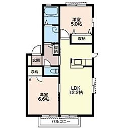 間取図画像 2LDK