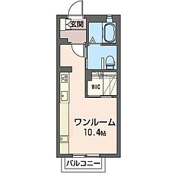 ツインリーフ ワンルームの間取図画像