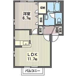 間取図画像 1LDK