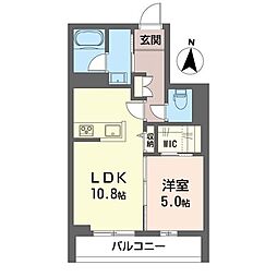 プリムローズ 1LDKの間取図画像