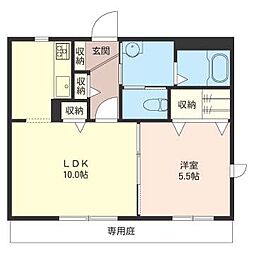 GardenCourtIZUMI 1LDKの間取図画像
