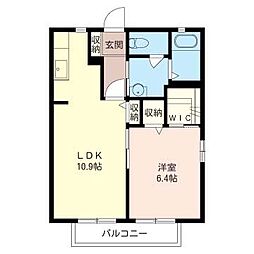 マーヴェラスヴュー3 1LDKの間取図画像