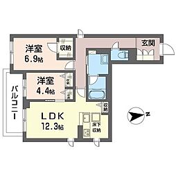 間取図画像 2LDK
