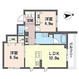 間取図画像 2LDK