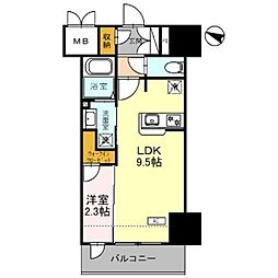 グラン・ルポ高崎 1LDKの間取図画像