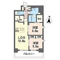 クレアシオンあら町 1004 ｜ 群馬県高崎市あら町236、237（賃貸マンション2LDK・10階・64.32㎡） その2