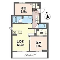 ヴィータ　ミラビリス 303 ｜ 群馬県高崎市飯塚町1248-18（賃貸マンション2LDK・3階・60.35㎡） その2