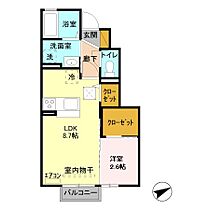 ノア 102 ｜ 埼玉県本庄市見福２丁目4-6（賃貸アパート1LDK・1階・31.34㎡） その2