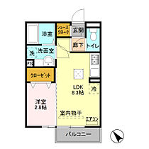 プレシャス上大島　II 101 ｜ 群馬県前橋市上大島町182-45（賃貸アパート1LDK・1階・29.44㎡） その2