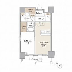 SOLAVISTASUGAMO 1LDKの間取図画像