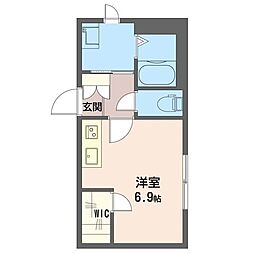 ピアザ本郷 ワンルームの間取図画像