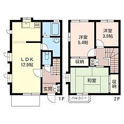 オデッサ 3LDKの間取図画像