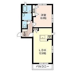 キイズメゾン能見台 1LDKの間取図画像