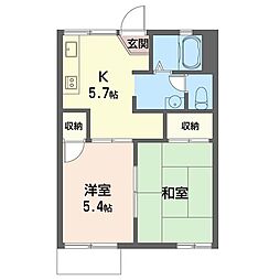 CASAFELIZ 2Kの間取図画像