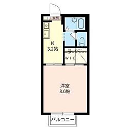 ロコ・A 1Kの間取図画像