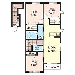 ルミエール 3LDKの間取図画像