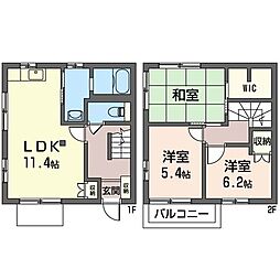 WISTERIA 3LDKの間取図画像