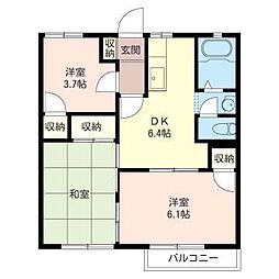 カルム6 3DKの間取図画像