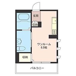 CAMERIE ワンルームの間取図画像