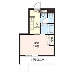 セレーノ 1Kの間取図画像