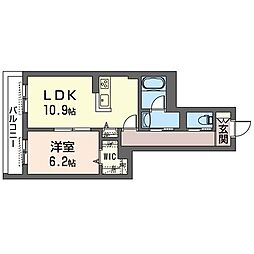 BEREO横濱長津田 1LDKの間取図画像