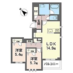 物件の間取り