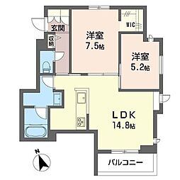 セレナコート藤沢 2LDKの間取図画像