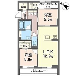 ミア・カーサ ノルテ 2LDKの間取図画像