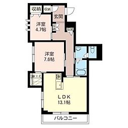 アーバンライフ 2LDKの間取図画像