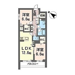 間取図画像 2LDK